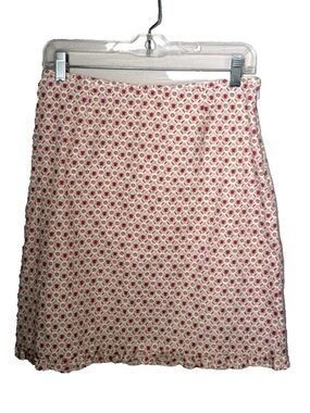 J. Crew Sz 6 Vintage Ditzy Floral Cotton A Line Skirt Ruffle Hem Cottagecore Y2K